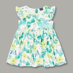 Juniors by Lifestyle Girls Floral Print Bow Dress-picture-49