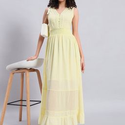VELDRESS Floral Embroidered Fit & Flare Mini Dress-image-7