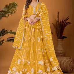 Girls Lehenga Choli with Dupatta Set-image-37