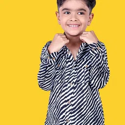 Tura Turi Boys Opaque Striped Casual Shirt-picture-15