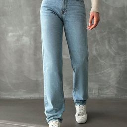 DressBerry Women Comfort Straight Fit High-Rise Light Fade Acid Wash Stretchable Jeans-image-86