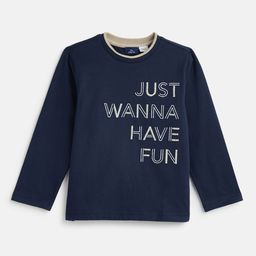 Chicco Boys Typography Printed Round Neck Cotton T-shirt-image-44