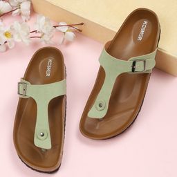 Kosher Women Open Toe Flats-image-117
