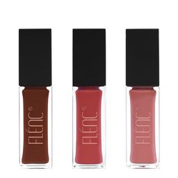 FLENC 3Pc Ritzy Glossy Liquid Lipstick- 10ml Each-Washington- Montreal- Miami-28