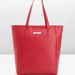 Mast & Harbour Croc Textured Structured Shoulder Bag-picture-1