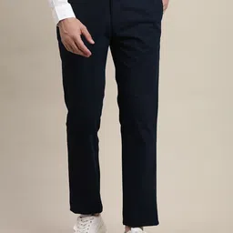 Turtle Men Printed Relaxed Tapered Fit Chinos Trousers-image-77