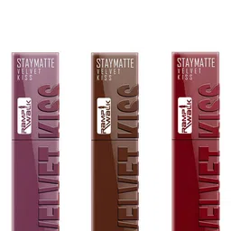 Ramp Walk Velvet Kiss Set Of 3 Waterproof Liquid Lipstick - 3.5 ml Each- Shade - 6 - 7 - 9-25