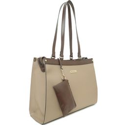 Mast & Harbour Colourblocked Structured Shoulder Bag with Fringed image 2