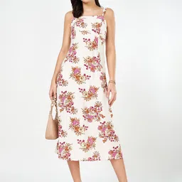 Honey by Pantaloons Women Floral Printed A-Line Midi Dress-picture-16