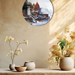 THE QUIRKY HOME White & Red Printed Spiritual Awakening Decorative Ceramic Wall Plate-image-63