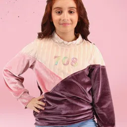 CUTECUMBER Girls Colourblocked Sweatshirt-image-24