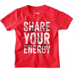 BonOrganik Boys Typography 3 Printed T-shirt-40