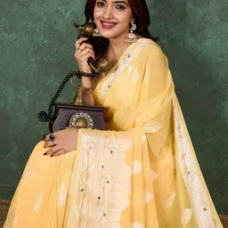Mitera Woven Design Zari Pure Georgette Designer Saree-picture-2