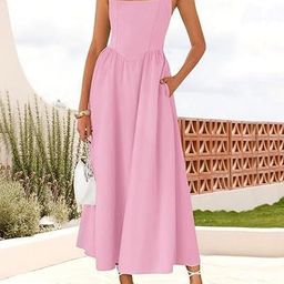 Outzidr Halter Neck Maxi Midi Dress-image-36