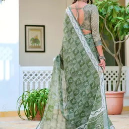 Moda Rapido Block Print Saree image 3