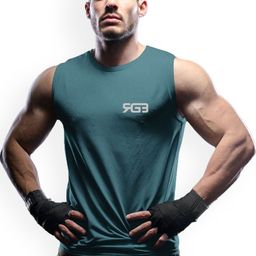 3Colors Round Neck Gym Innerwear Vest VEST-CCUT-RGB LOGO-AF BLUE_M-image-34