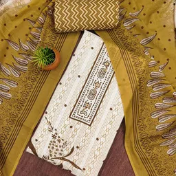 LeeliPeeri Designer Geometric Printed Unstitched Dress Material-image-42