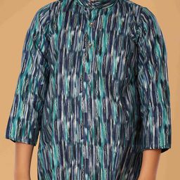 The Mini Trunk Boys Abstract Printed Kurta with Pyjama image 3