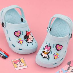 Disney By Yellow Bee Minnie Mouse,Daisy Duck Girls Self Design Clogs-2