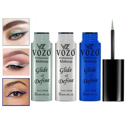 VOZO Set Of 3 Glide & Define Infusion Essential Liquid Eyeliner- 5ml Each- Shade- 02-03-08 image 3