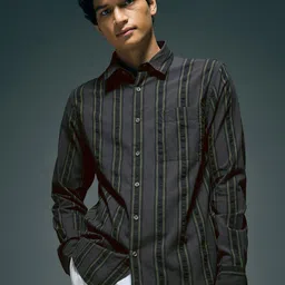 Flying Machine Men Classic Striped Casual Shirt-picture-36