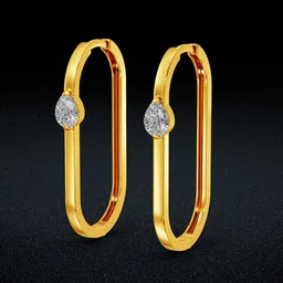 Joyalukkas Women 22KT Gold Hoop Earrings-picture-28