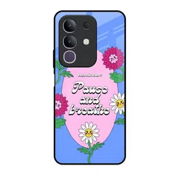 QRIOH Floral Printed Vivo T4x 5G Back Case Mobile Accessories-picture-19