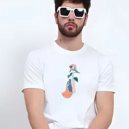 KaamBhari Graphic Printed Round Neck Pure Cotton T-shirt-picture-23