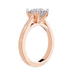 Sparkles 14KT Rose Gold 2 Ct Lab Grown Cushion Shape Solitaire Diamond Ring- 4.68 g-picture-23