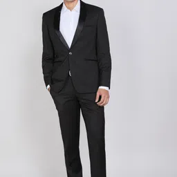 peter england Men Tuxedo Style Solid Suit-picture-44