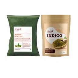 Jiva Set Of 2 Henna & Indigo Powder Hair Color- 200 g Each-picture-27
