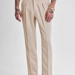 Snitch Men Smart Slim Fit Mid-Rise Formal Trousers-image-60