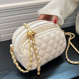 DressBerry Quilted PU Structured Sling Bag-image-90