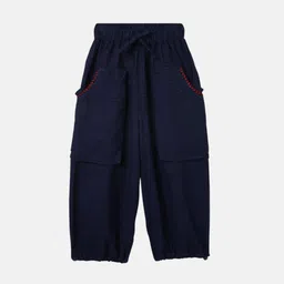 ELLE Girls Cotton Mid-Rise Textured Trousers-image-60