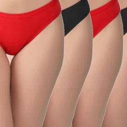 EMBATA Pack of 5 Women Mid-Rise Cotton Bikini Briefs-picture-11