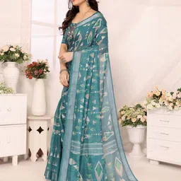 vj fashion Women Floral Printed Zari Saree-picture-37