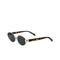HASHTAG EYEWEAR Unisex Oval Sunglasses with UV Protected Lens GG15-2502-Gold & G15-2804-53