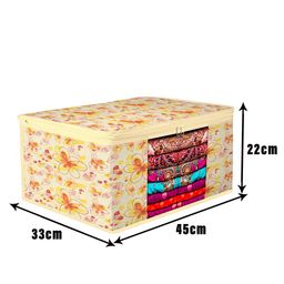 Kuber Industries Cream-Coloured Set of 3 Regular Multi-Utility Organisers image 4