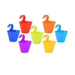 Hook Railing Planter Hanging Pots for Plant-96