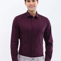 Allen Solly Men Spread Collar Vertical Striped Cotton Slim Fit Formal Shirt-image-31