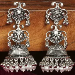 VATSALYA creation Silver-Plated Alloy Earrings-image-12