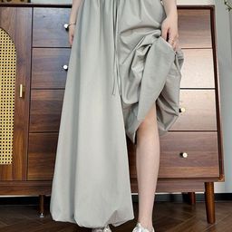 StyleCast x Revolte Women Loose Fit Easy Wash Pleated Culottes Trousers-image-23