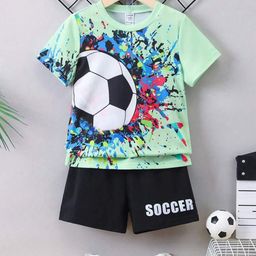 BAESD Boys Printed T-shirt with Shorts-image-37