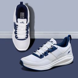 Bruton Men Mesh Running Non-Marking Shoes-6