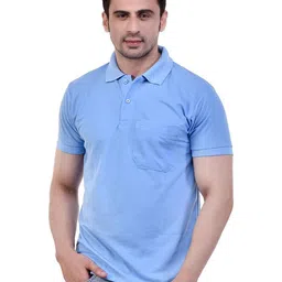 SMAN Men Solid Polo Collar Cotton T-shirt-picture-44