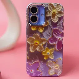 PEEPERLY Floral Printed iPhone 16 Back Case Mobile Accessories-image-77