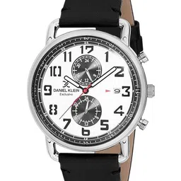 Daniel Klein Exclusive Men Printed Dial & Leather Straps Analogue Watch DKX.12245-1-image-37