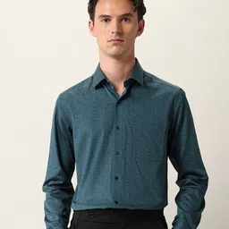 Arrow Regular Fit Floral Printed Opaque Classic Cotton Formal Shirt-image-61