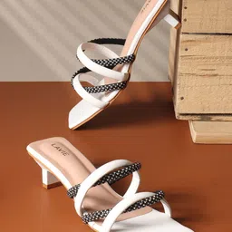 Lavie Women Embellished Kitten Heel Sandals-12