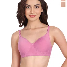 Liigne Pack Of 2 Full Coverage Lightly Padded Seamless Bra-7